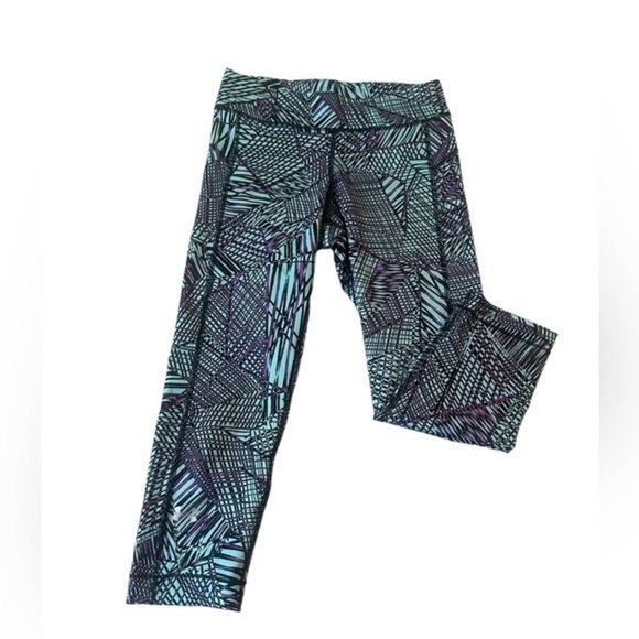 Under Armour Purple Blue Ankle Cropped Pants - Picture 1 of 4